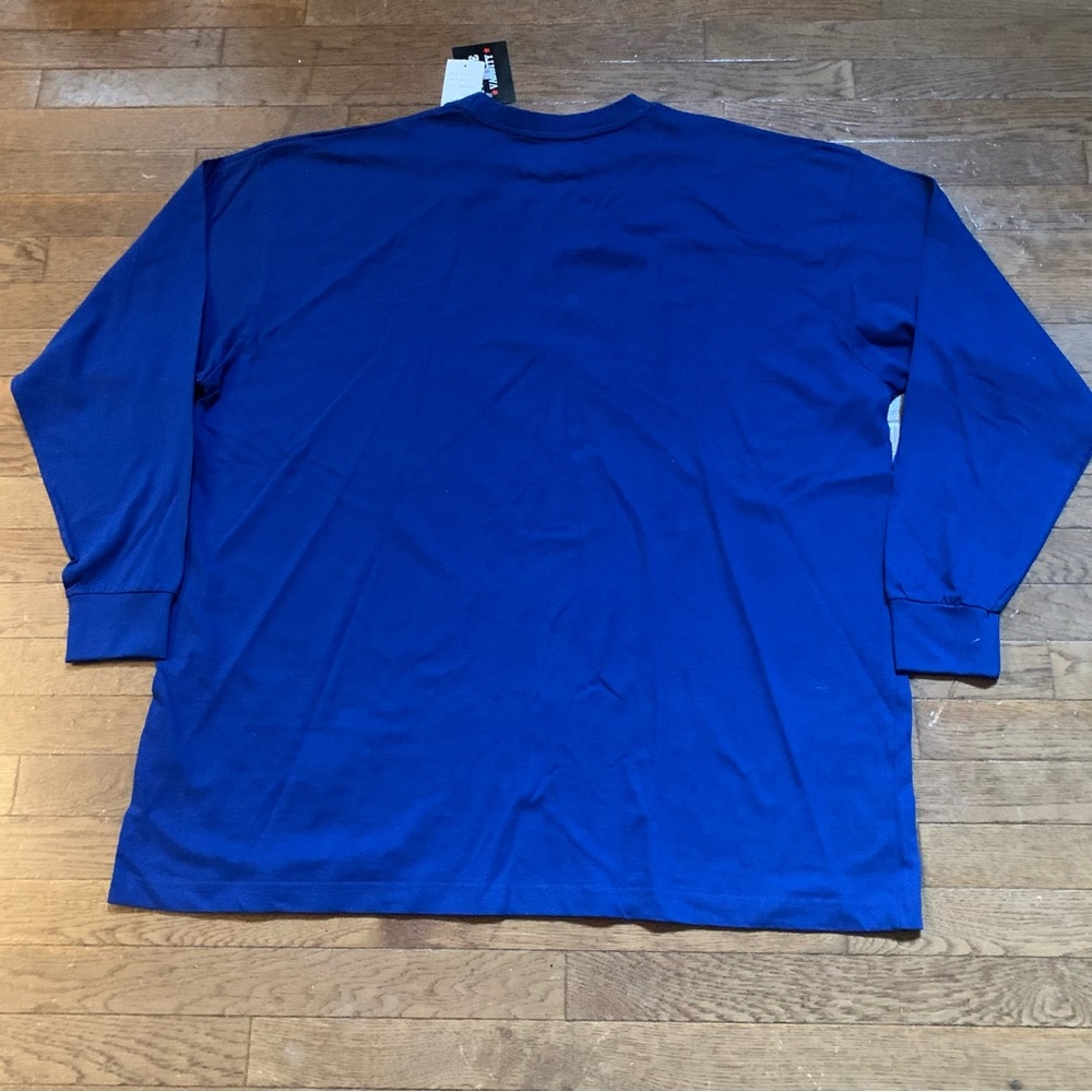 ⭐️SOLD⭐️Profile Varsity Men's Big and Tall Kansas Jayhawks Blue L S T-Shirt - Picture 2 of 8